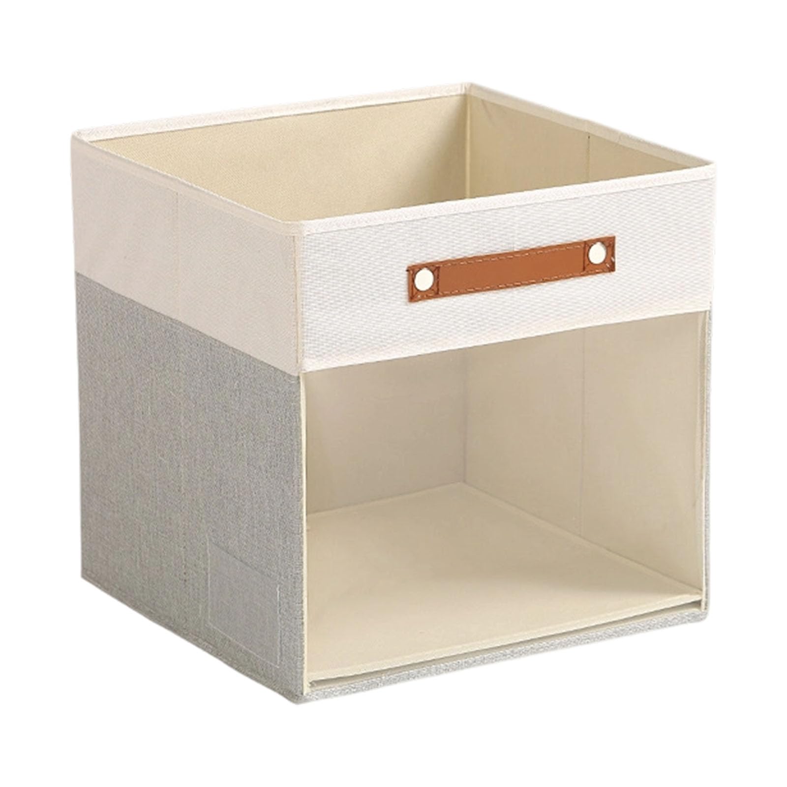 Buxuaaaa Multipurpose Foldable Container Clear Front for Quick Finding Items Books Efficient Clear Window Storage Box