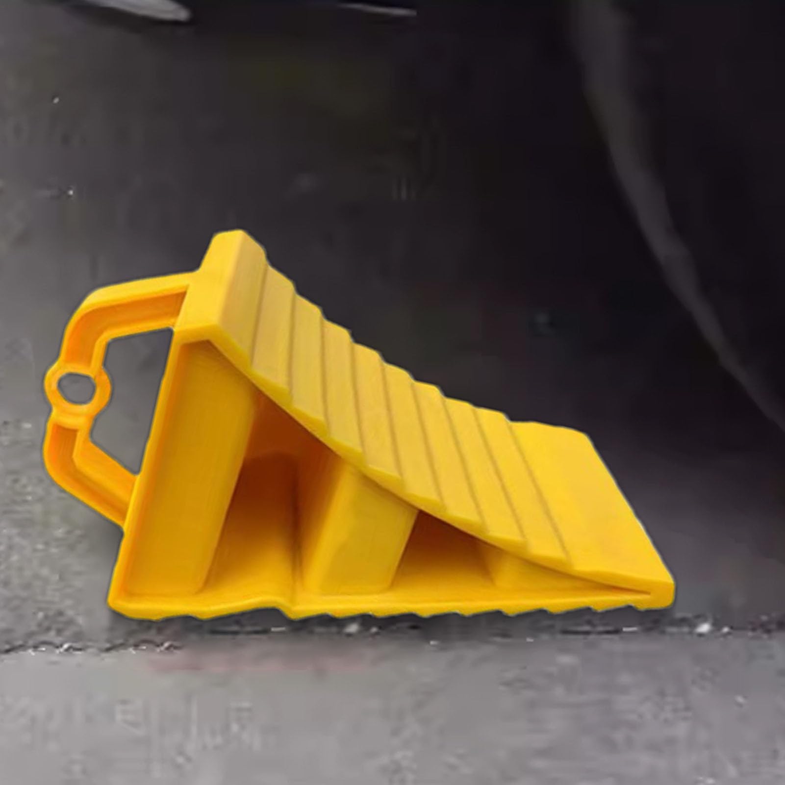 Generisch Lot de 2 cales de roue pour remorque - En plastique robuste et antidérapant - Pour voiture, caravane, camping-car, moto - , poignée sûre en cas d'humidité - Doux pour les pneus et les