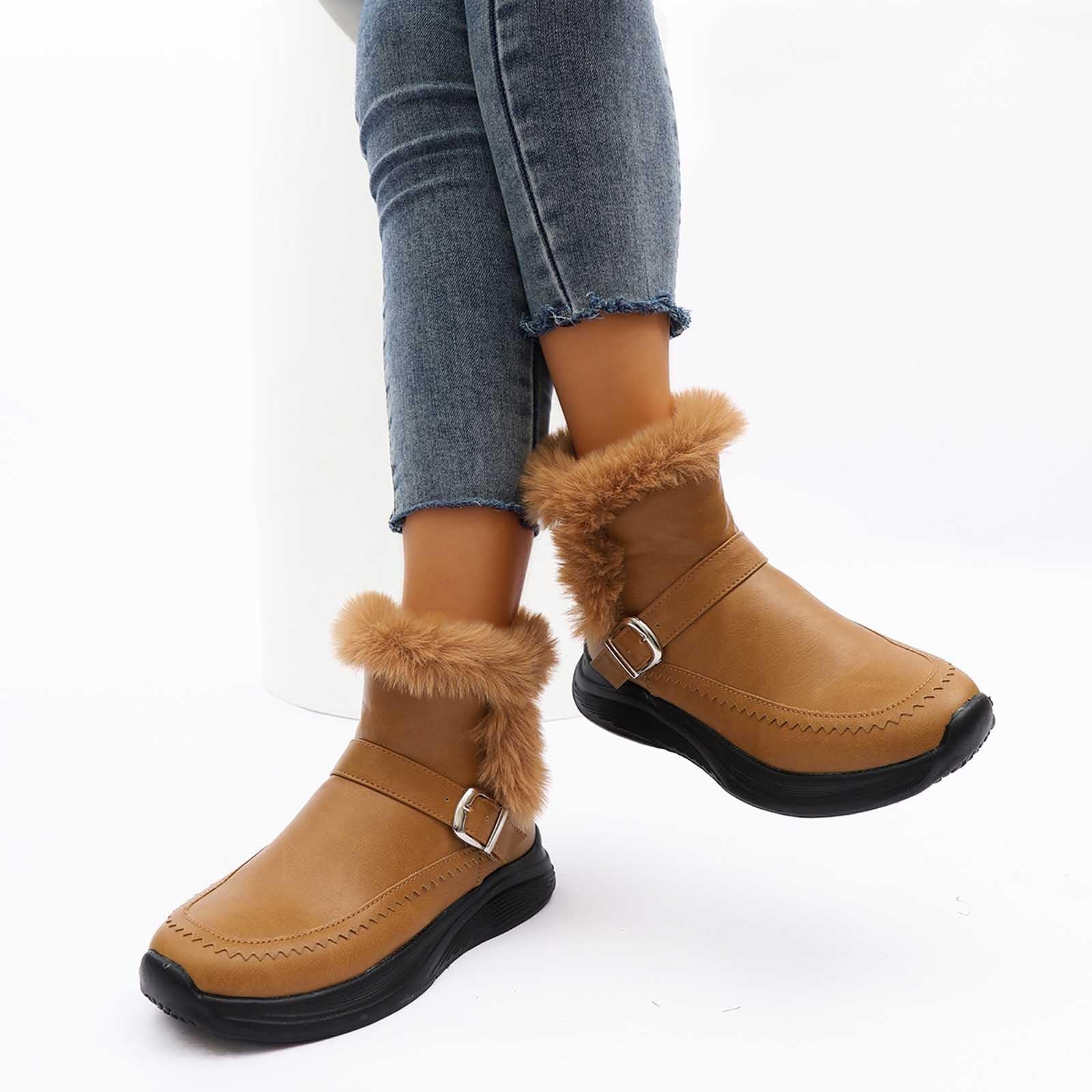 Apres Ski Femme Bottes De Neige Chaussure Botte Hiver Boots Chaussures Randonnée Grand Froid Bottine Fourrée Chaude Chaudes Bottines Imperméable Fourrées Botas Fourrees Snow Glacia Barefoot Pour