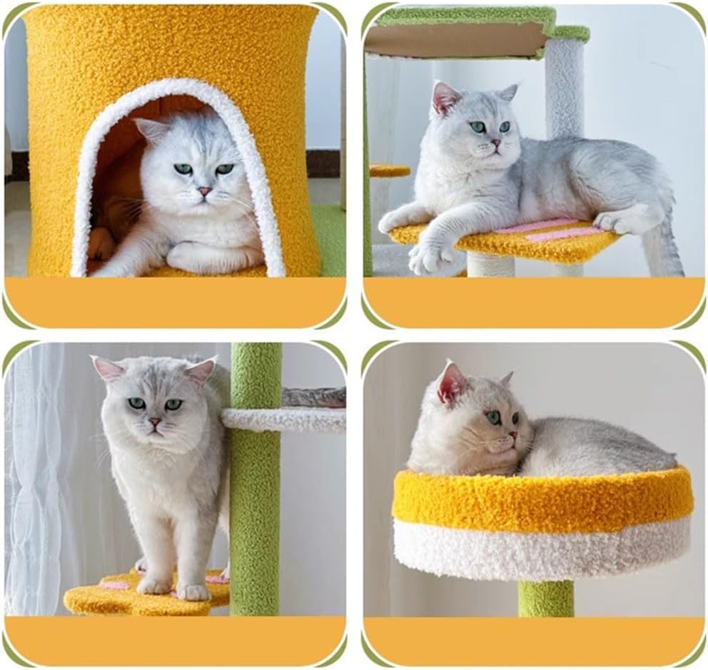 review Cat Tree for Large Cats 20 Lbs Heavy Duty, Large All-Season Cat Tree with Jute Scratching Posts, Perfect for Big Cats