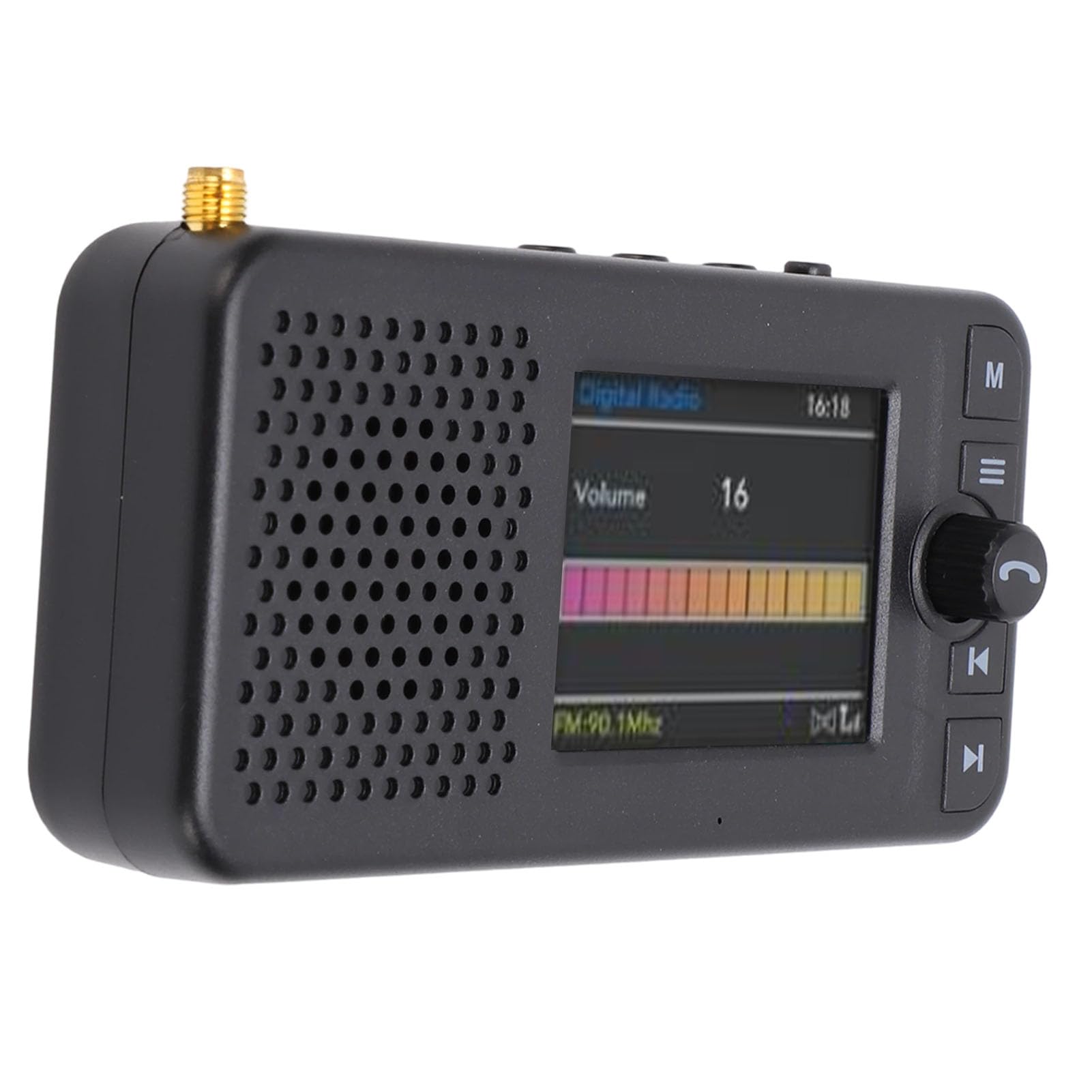 Transmisor FM de Radio Digital Dab para Automóvil con Pantalla LCD de 2,4 Pulgadas Bluetooth 5.0 para Transmisión de Audio para Automóvil y Actualizaciones Multimedia en Tie