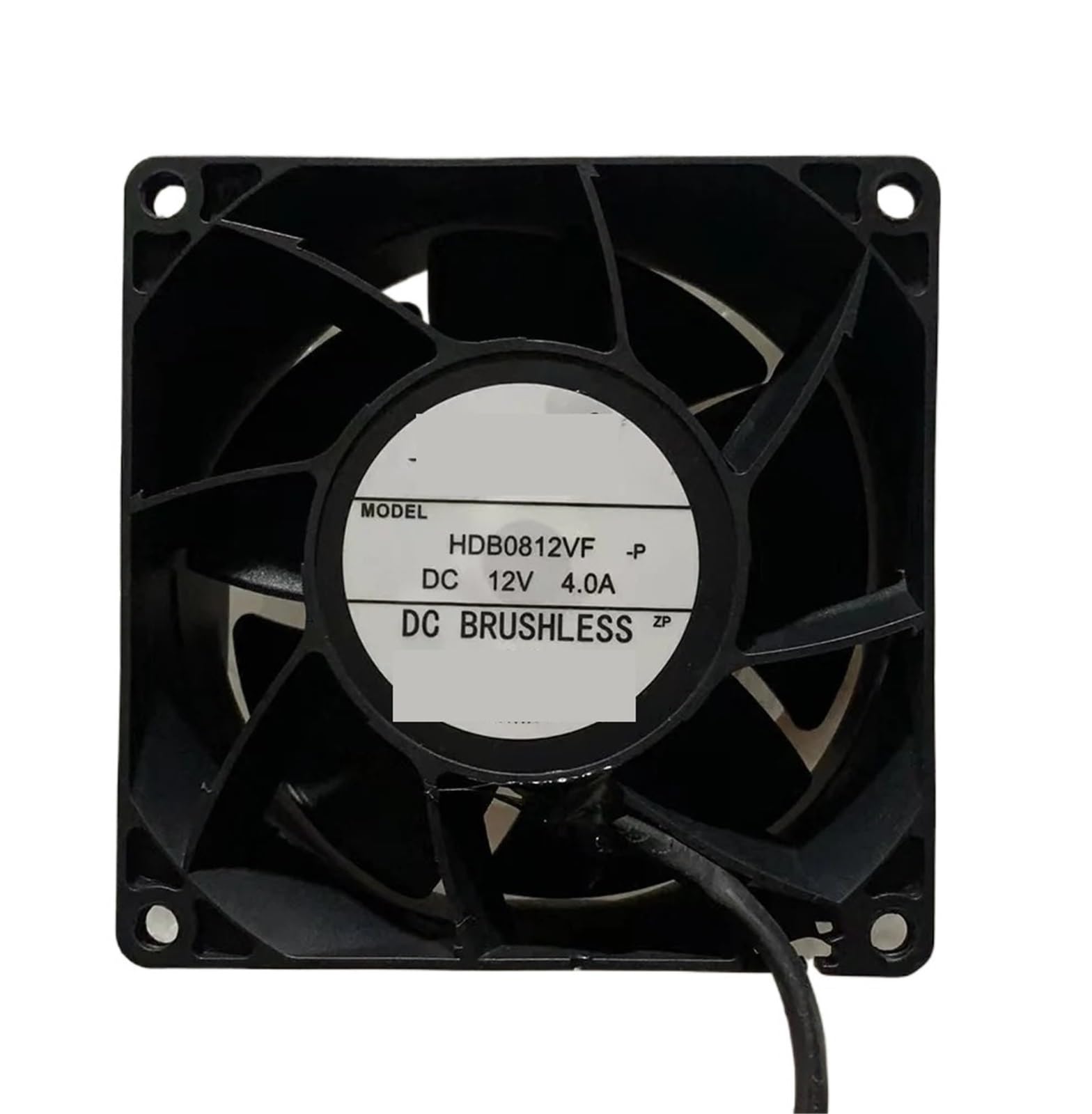 HDB0812VF DC12V 4.0A 80x80x38mm Ventilateur de refroidissement de serveur à 4 fils
