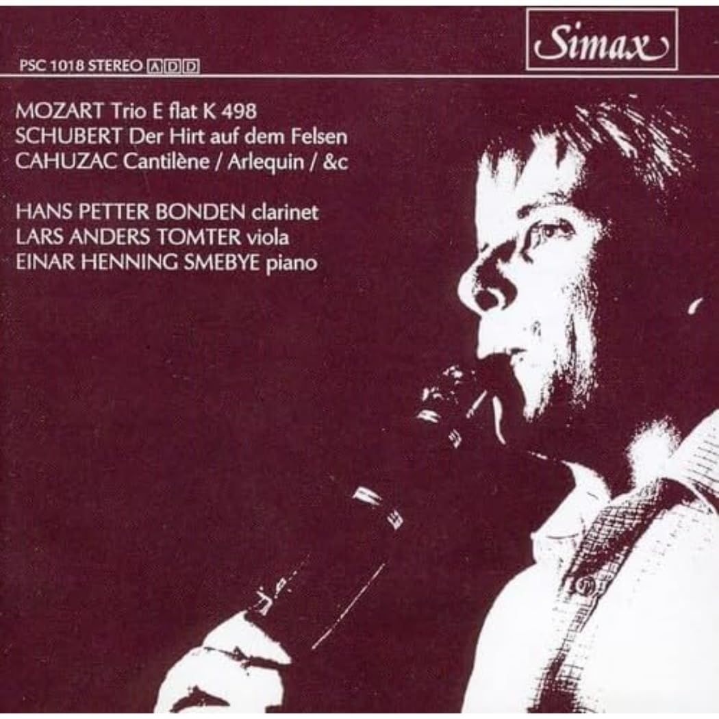 Clarinet Trios - Mozart, Schubert and Cahuzac