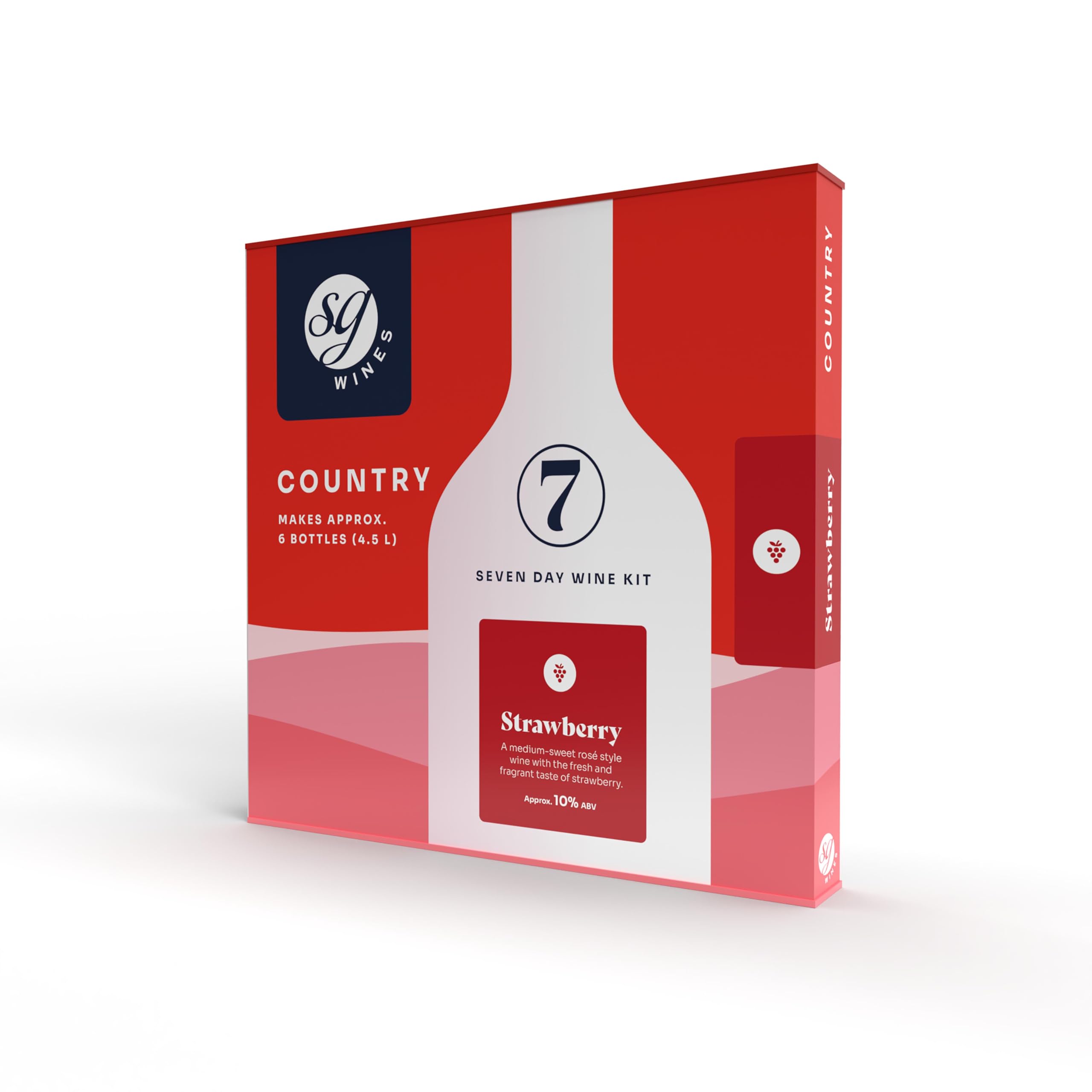 SG Wines Country 6 Bottle Wine Kits (Strawberry)
