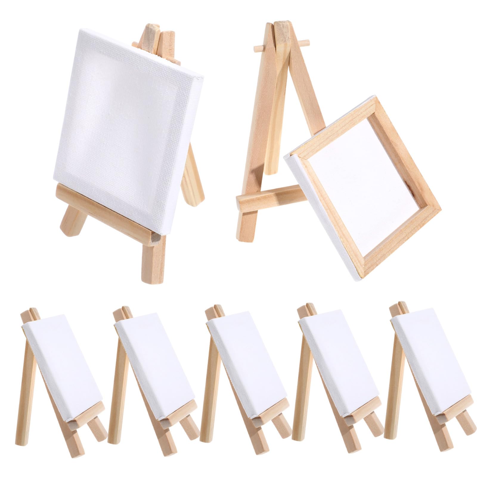 【入荷しました】ミニチュア雑貨 木製 イーゼル 油絵 キャンバス Amazon.co.jp: Ipetboom 木製イーゼルセット 12個パック ミニ