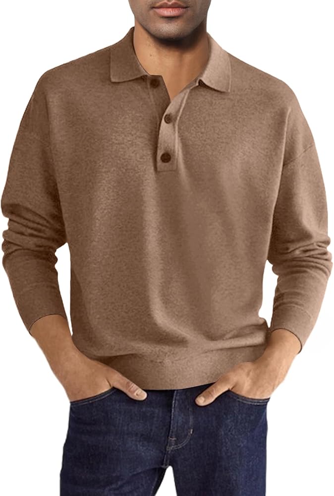 トップス faded thermal polo shirt faded thermal polo shirt