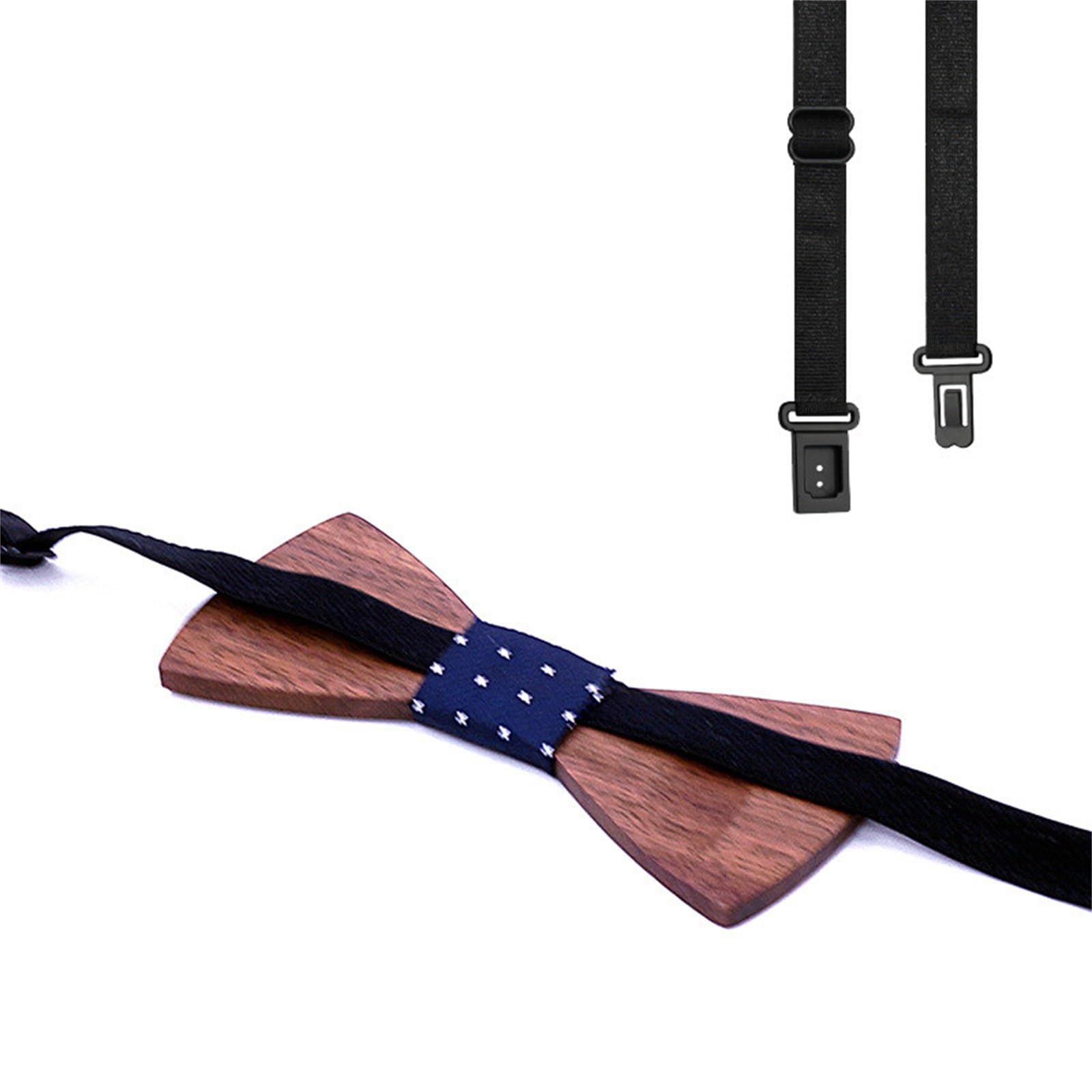Papillon Set da uomo con papillon in legno da Indossare da Uomo