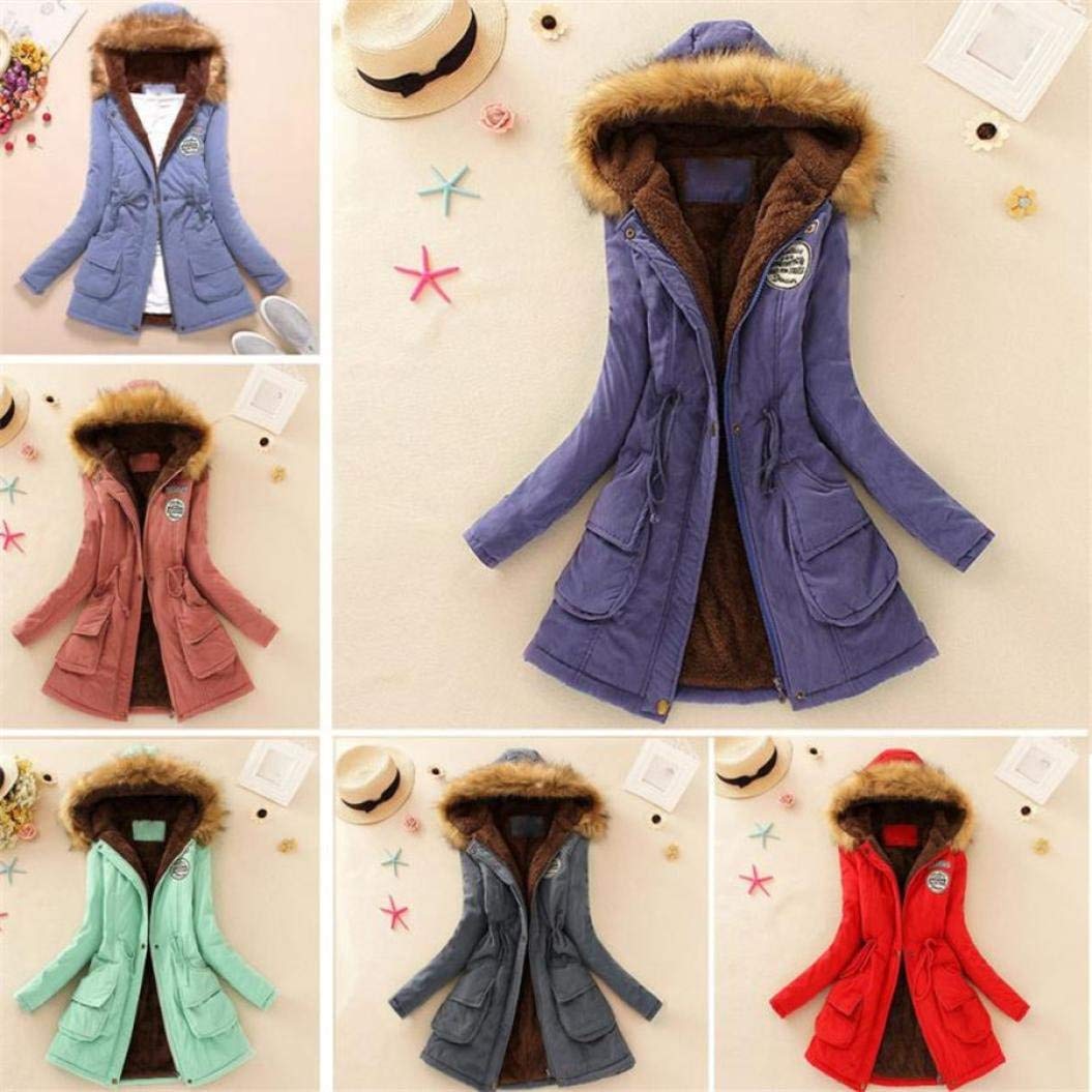 Invierno Mujeres Moda Informal más Gruesa Slim sólido Abajo Chaqueta Abrigo