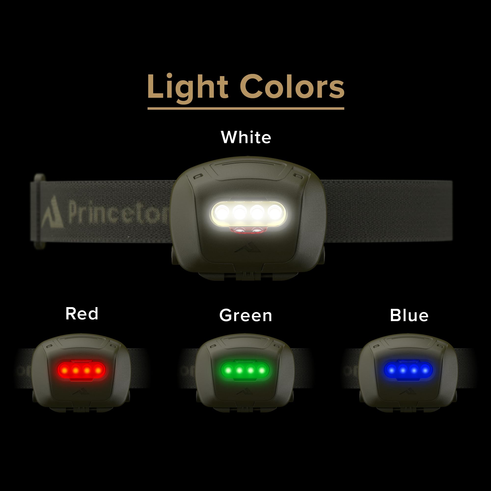 Amazon.co.jp: Princeton Tec LEDヘッドライト QUADタクティカル OD