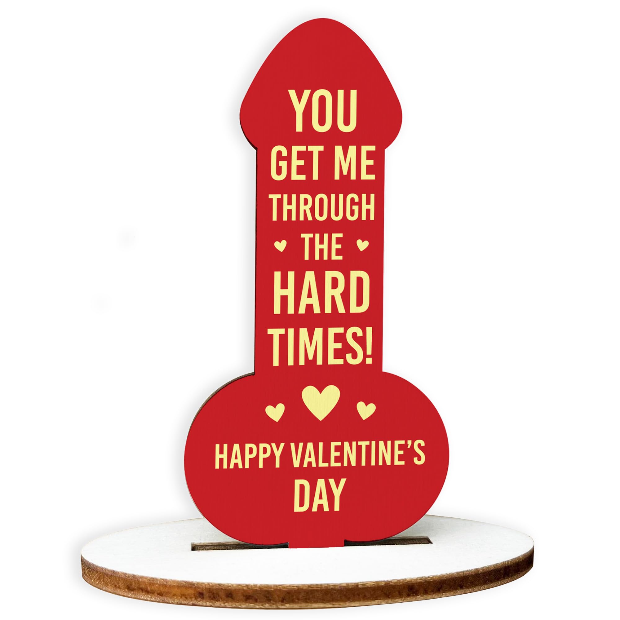Red Ocean Valentines Gift For Him Her Partner Funny Wood Plaque Thank You Valentines Day Gift For Boyfriend Girlfriend Husband Wife