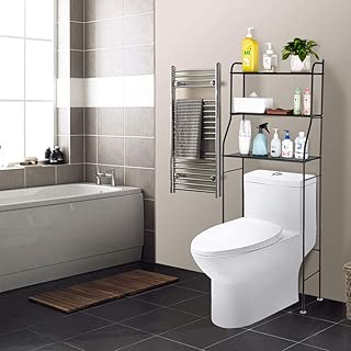 Amazon Com Black Over The Toilet Storage Bathroom Furniture