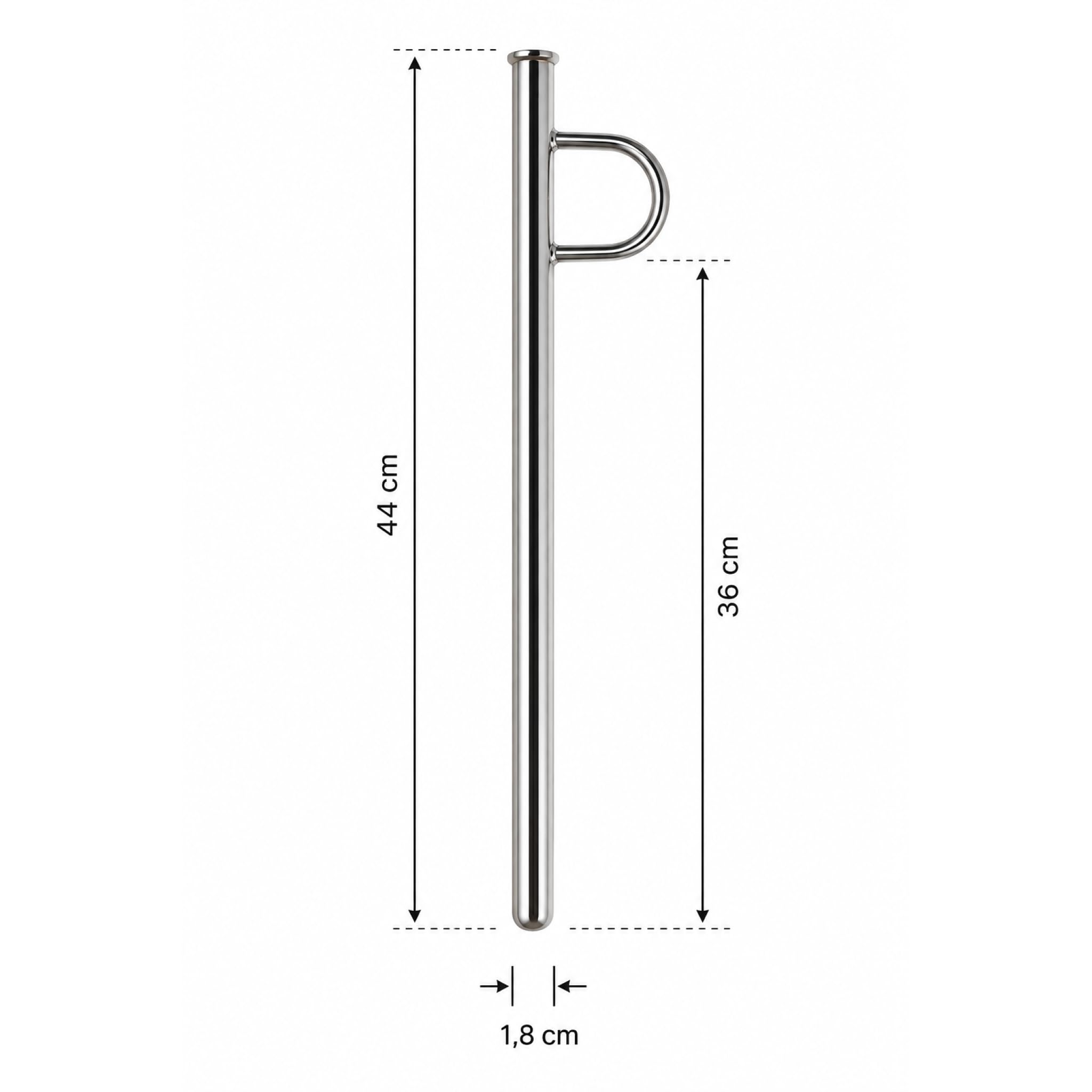 Whisky Thief Valinch 44 cm – Barile in acciaio inox, pipetta fatta a mano per vino e botte, pipetta in acciaio inox | Whisky Thief Valinch - Pipetta per campionamento di vino e botte fatta a mano, in acciaio inox