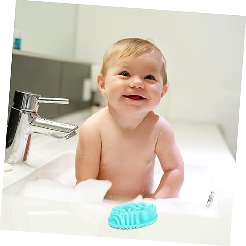 Miniatura 5 de Generic Cepillo de silicona de doble cara exfoliante para el cuero cabelludo, masajeador para niño y niña, suave y suave para piel delicada para