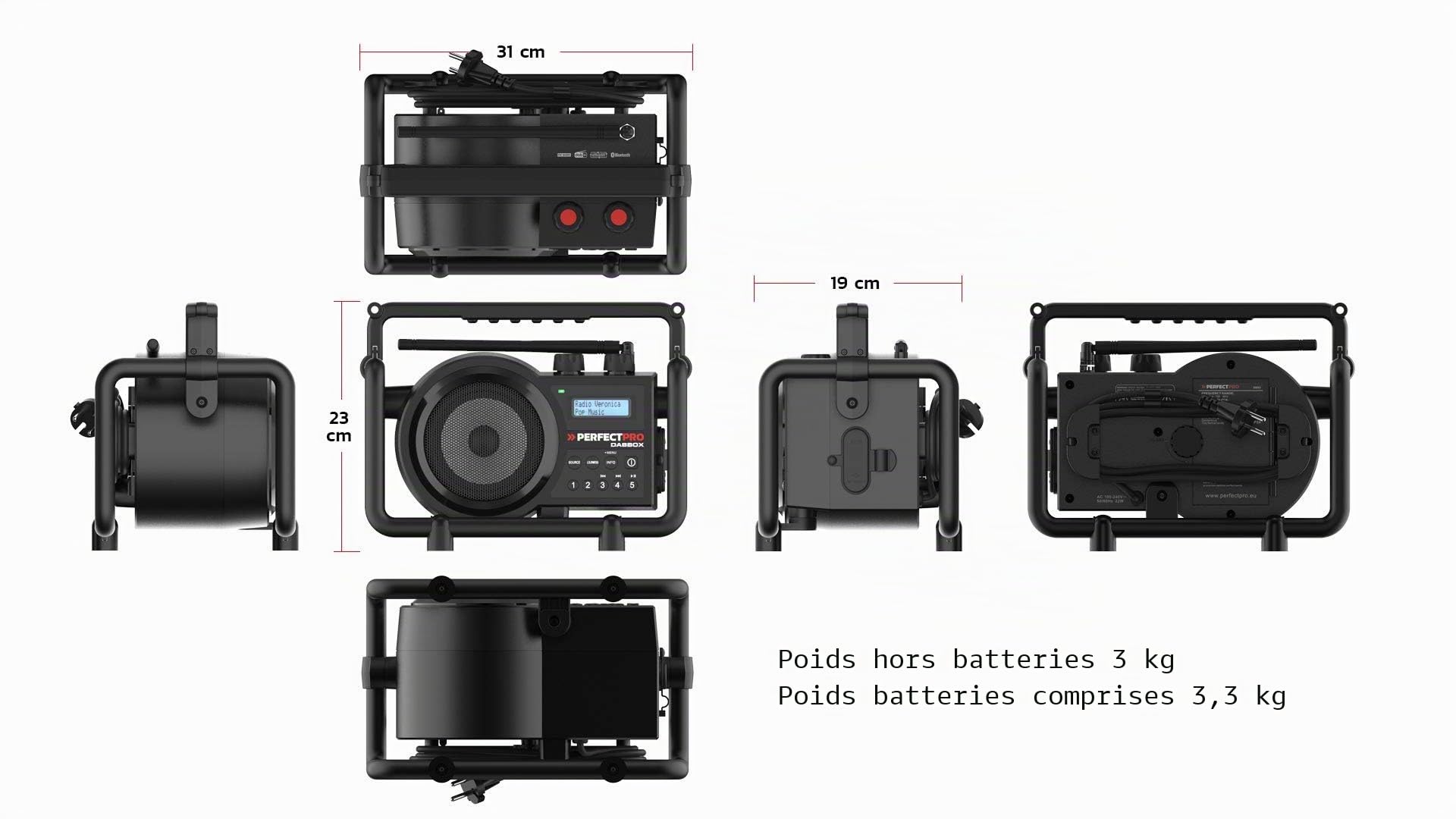 PerfectPro DABBOX Radio de chantier