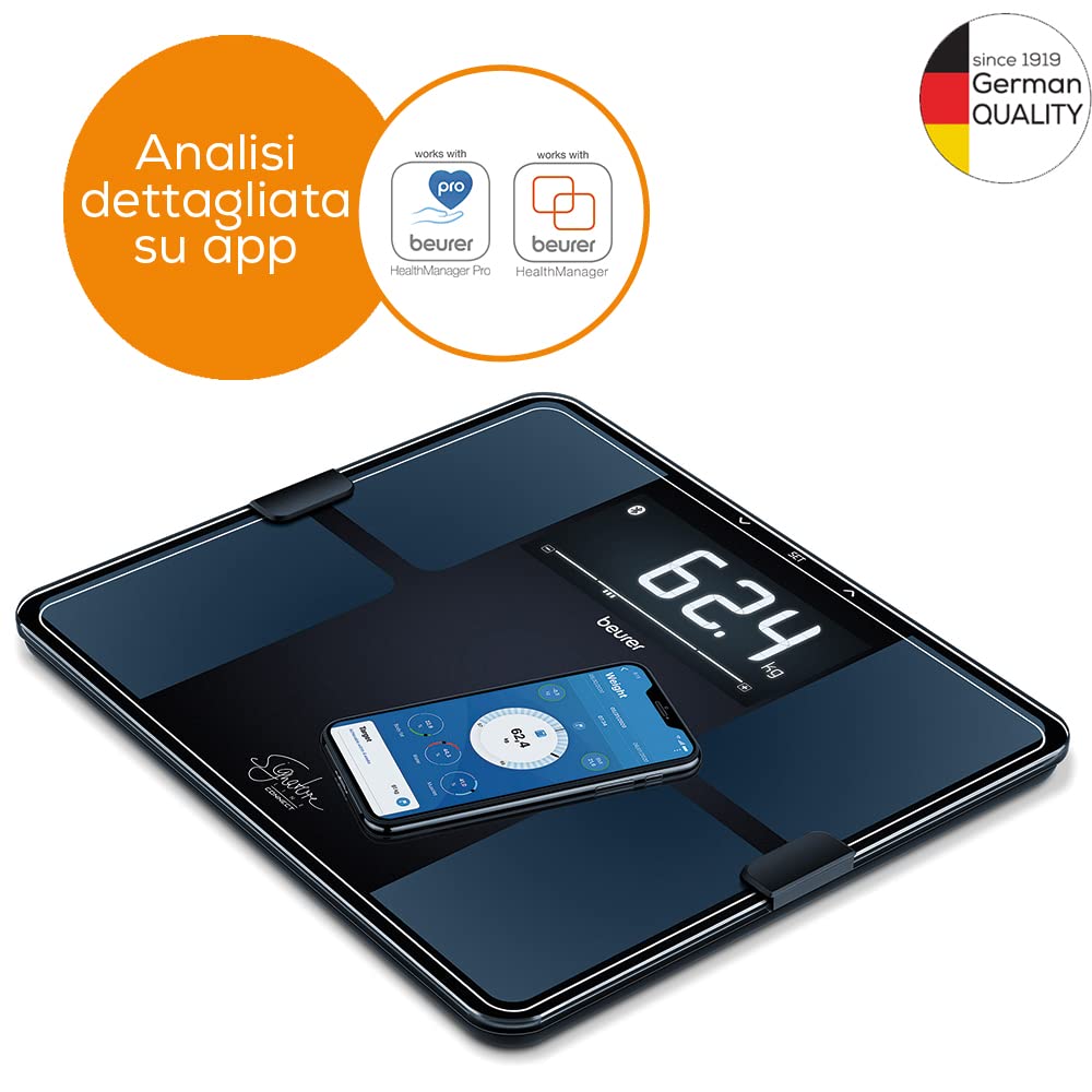 Beurer BF 915 Signature Line Bilancia Diagnostica Connettibile con Rivestimento ITO