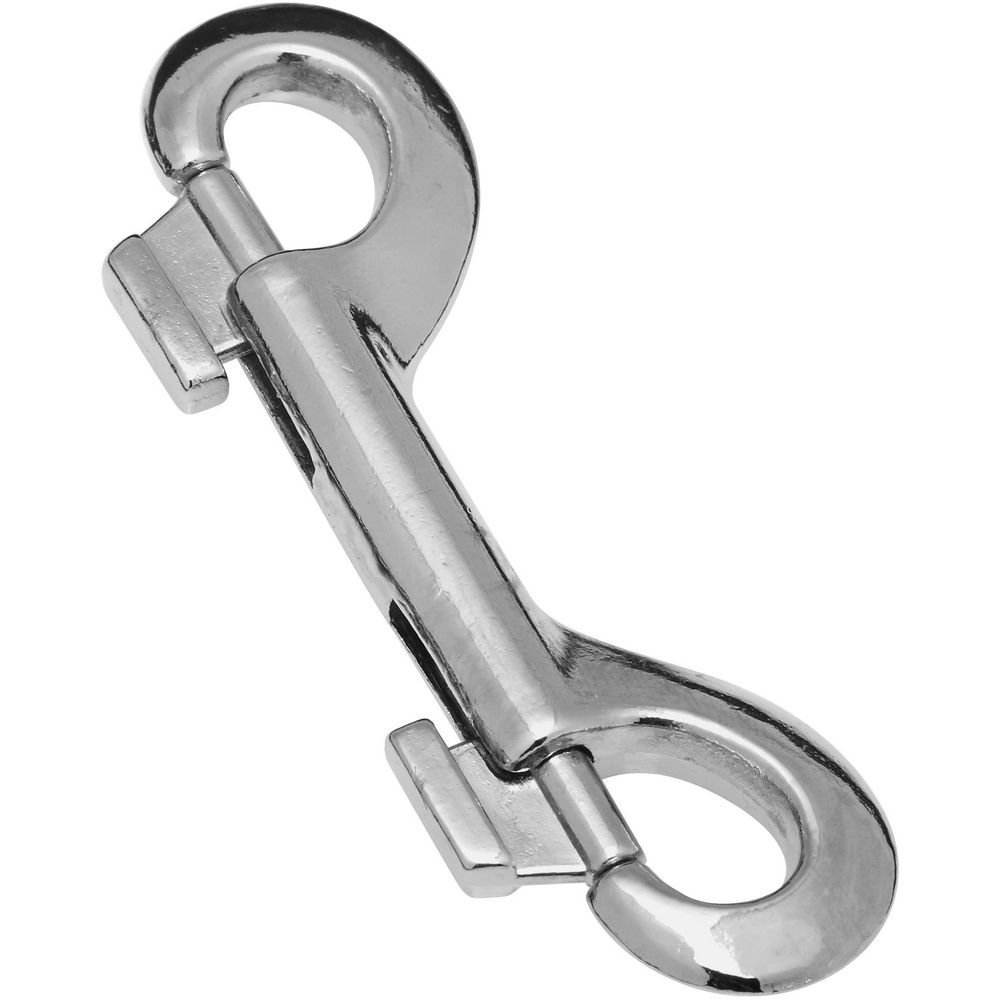 Double Bolt Snap, Nickel, 3-7/16-In.