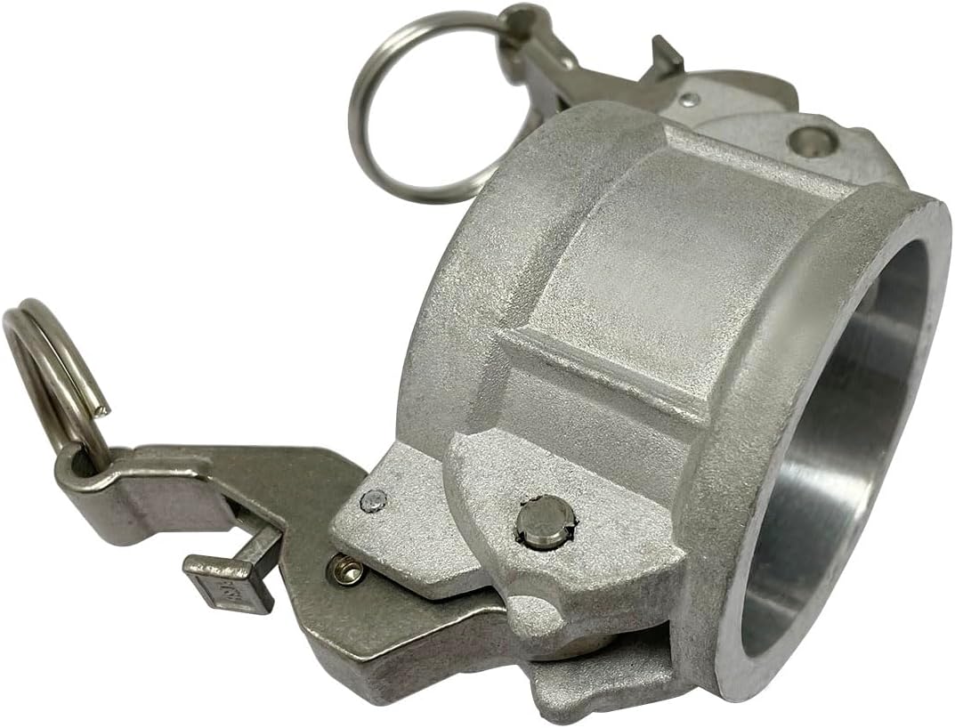 Gloxco Self Locking Camlock Fitting, Type DC, Aluminum, 1-1/2" Cam and Groove Dust Cap (CAM-15-DCSL-AL)