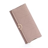Leather Wallet for Women Trifold Womens&apos; RFID Blocking Wallet Card Holder Purse Clutch with Zipper Coin Pocket&comma;Soybean Sand
