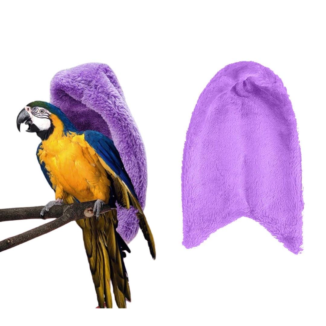 Comfort Corner Fleece Bird Blanket,1PC Winter Warm Parrot Cage Snuggle Hut,Cage Bird Nest Parrot Bed for Parakeet Cockatiel Parrots Cockatiels (L, Pink) — view 10