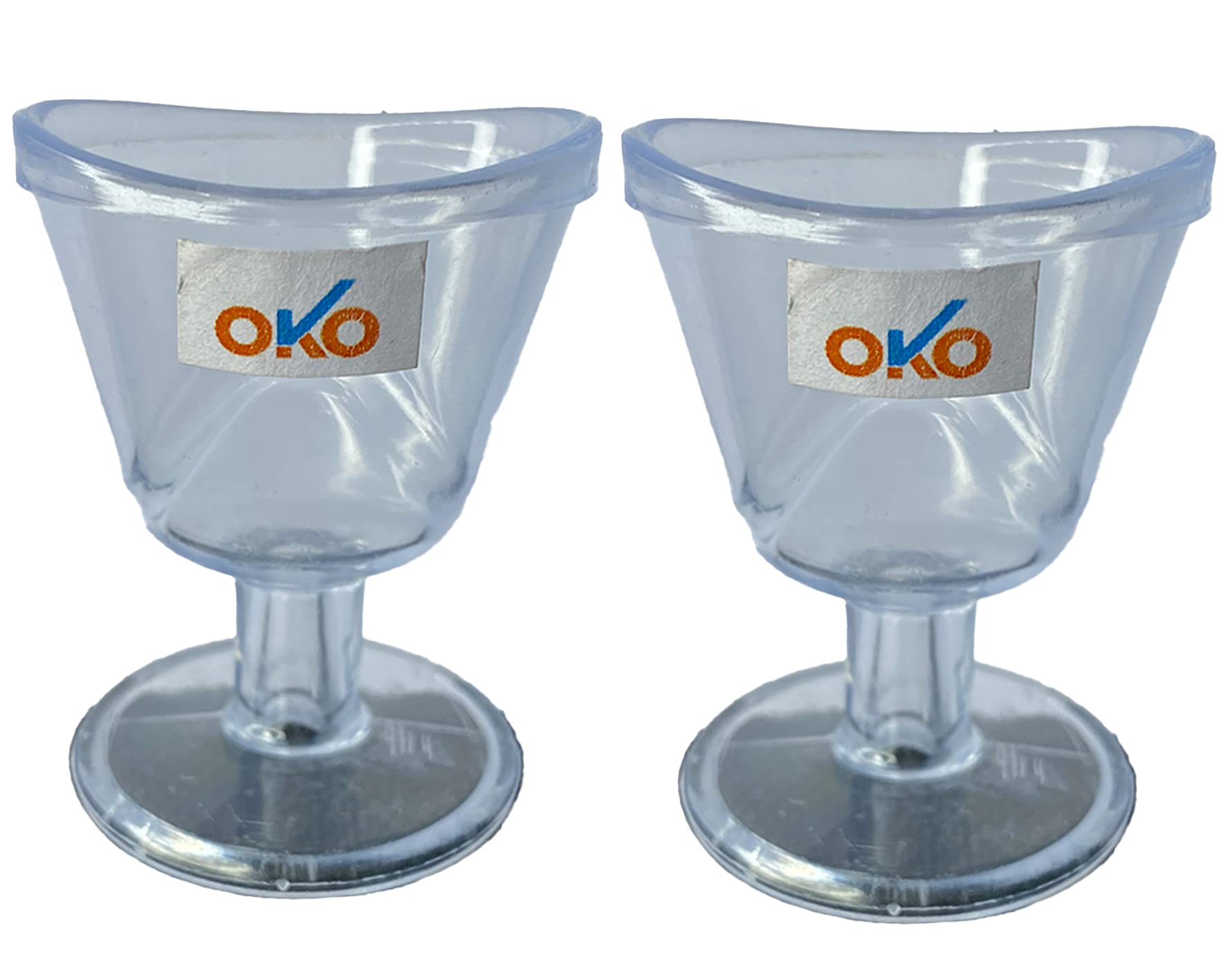 OKO Eye Wash Cup - Pack Of 2 (Transparent) ] Made in India