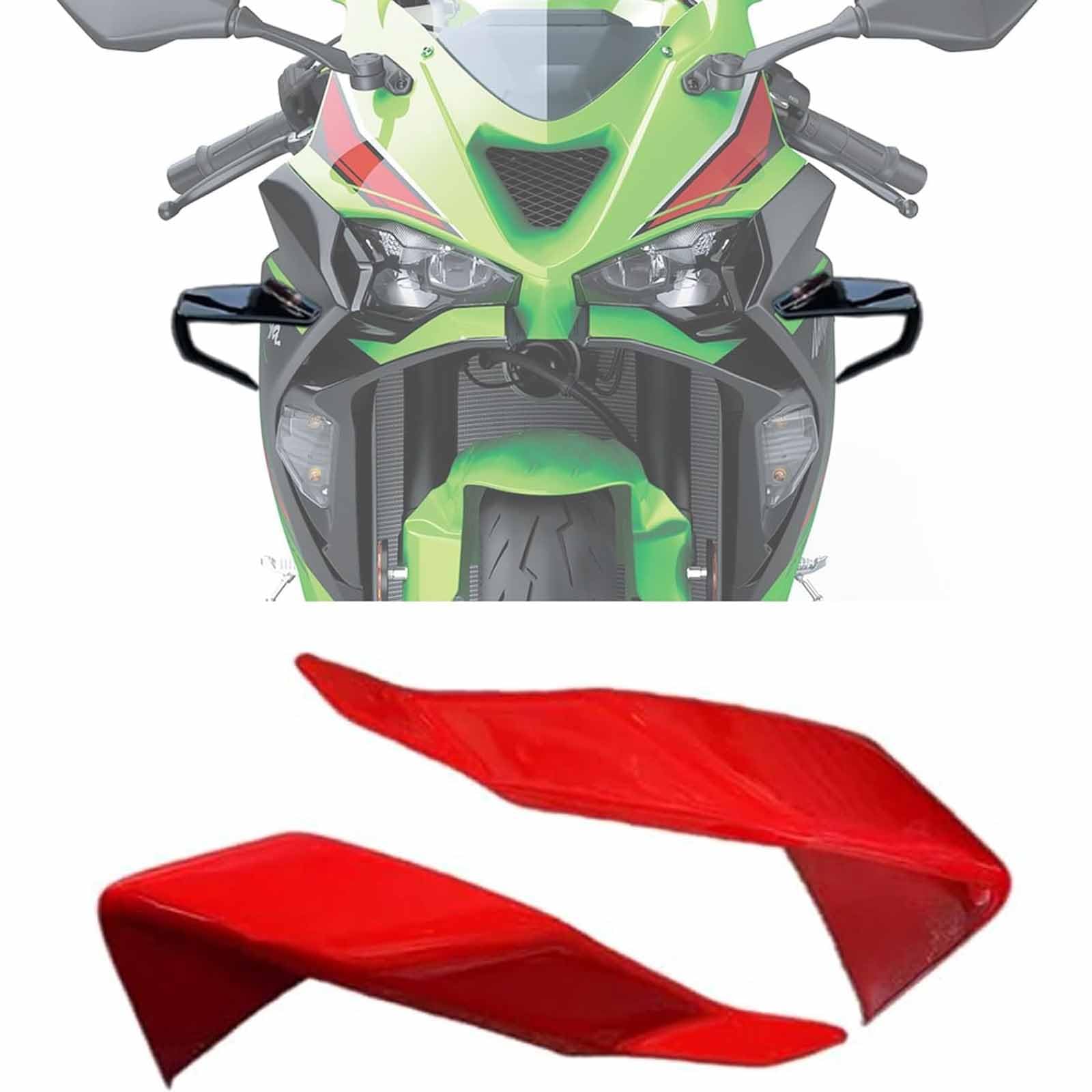 Amazon.com: for ZX-6R ZX 6R zx6r 2025 Motorcycle Wing Side