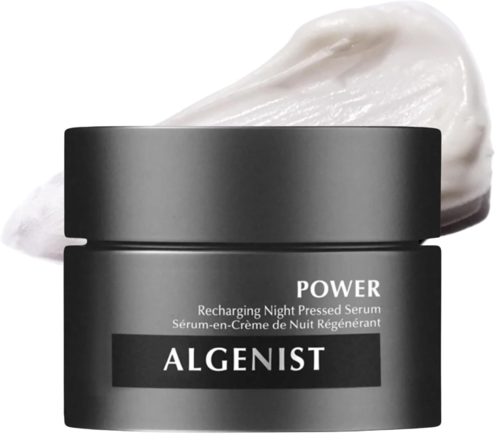 POWER Recharging Night Pressed Serum - Overnight Treatment to Refine Dull, Uneven Texture with Algae, Collagen & Coconut Water - Non-Comedogenic & Hypoallergenic (2 oz)