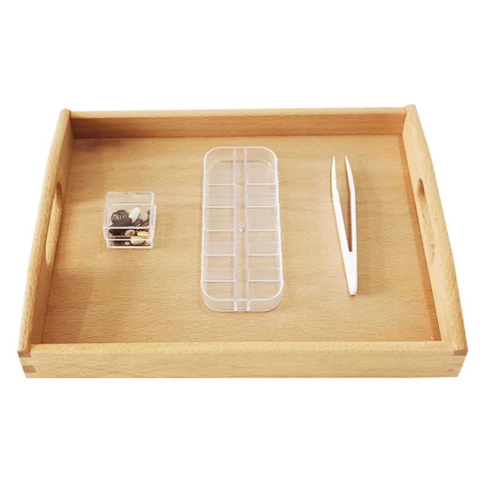 ttnmrc Montessori Natural Stone & Grain Matching Sensory Toys
