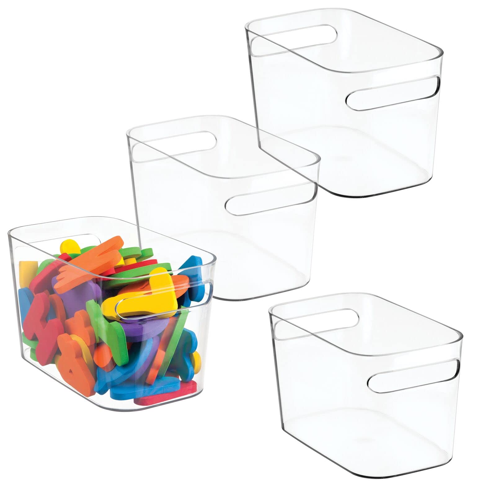 Buy mDesign Plastic Toy Box OpenTop Storage Container for Nurseries