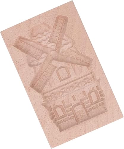 Miniatura 9 de Fdit Molde De Madera De Haya Para Galletas Crujientes, Lavable, Sello de Prensa de Galleta para Cocina, Hornear (Molde De Madera De Haya)