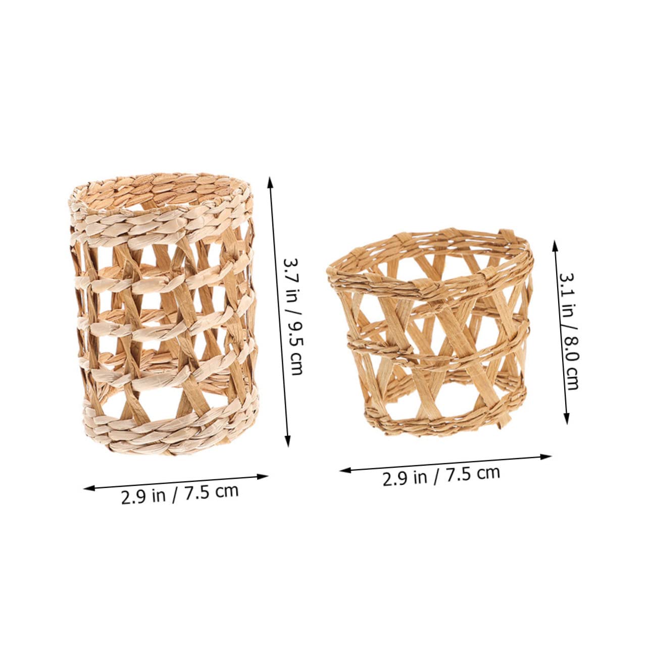 YARNOW 10piezas Funda De Vaso De Natural Creativos para Copas Aislante Térmico y Antideslizante Decoración Artesanal para Hogar y Oficina