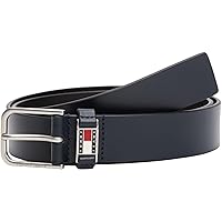 Tommy Jeans Uomo Cintura Scanton 3,5 cm con Fibbia ad Ardiglione