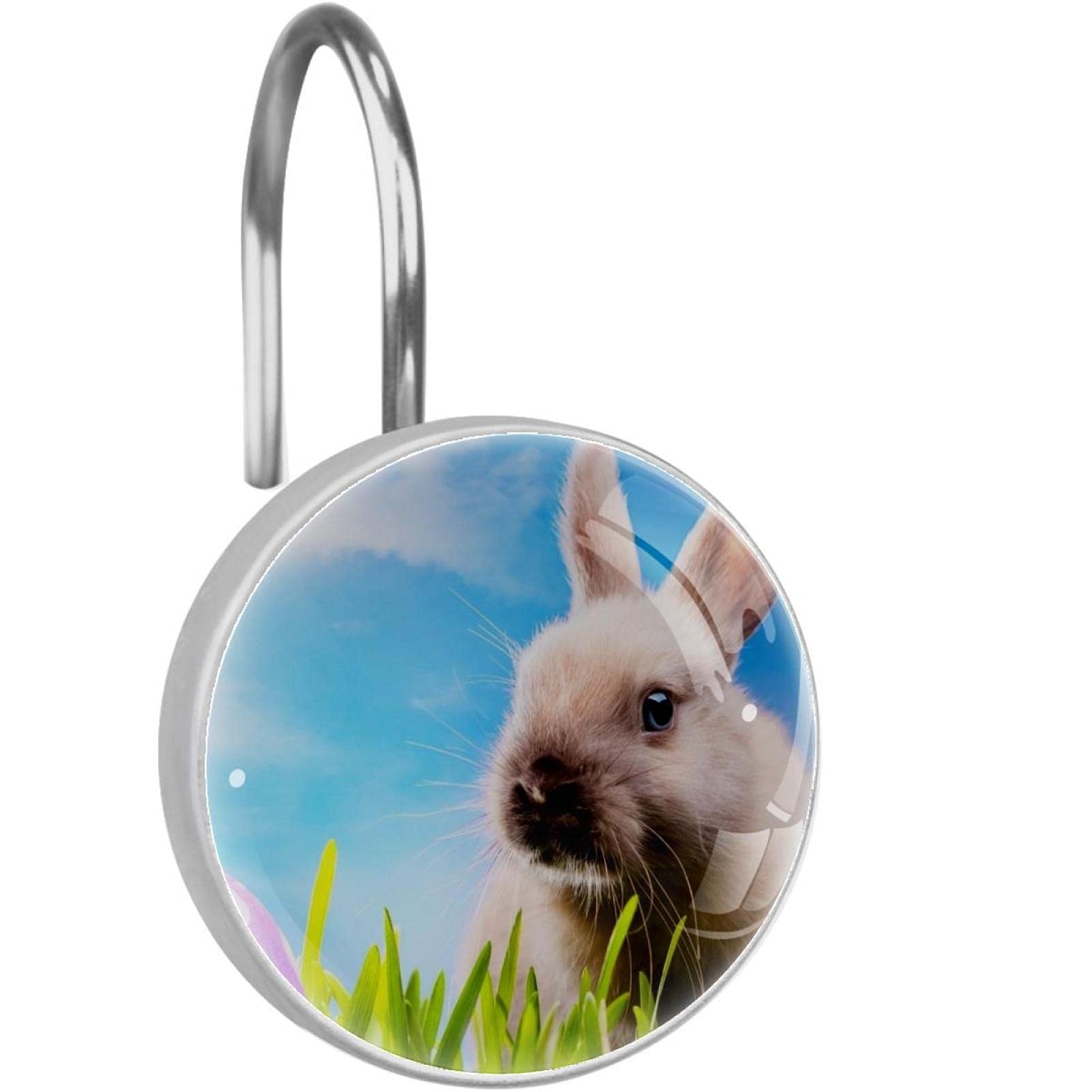 Anneaux de rideau de douche anti blocage en cristal pour rafraichir votre deco
