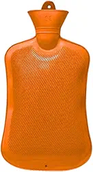 Bolsa Água Borracha Térmica Compressa 1,8 Litro Frio Quente Dor de Cabeça Cólica - Lene (Compressa Laranja)