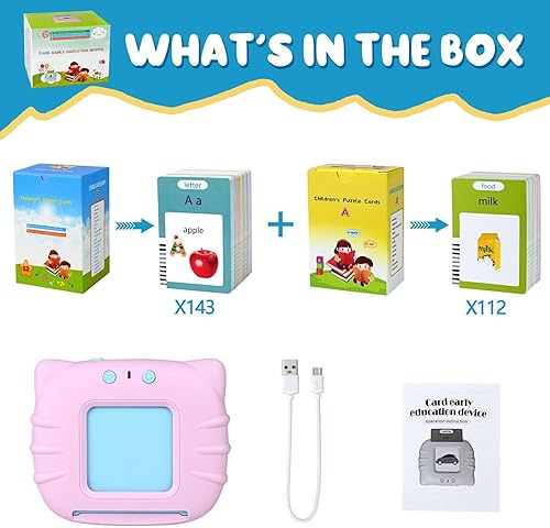 Miniatura 5 de Tarjetas didácticas parlantes para niños pequeños, juguete de aprendizaje de terapia del habla, juguete educativo preescolar para niños de 4 a 6