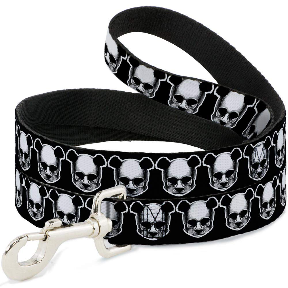 Laisse pour chien crânes de Panda Buckle-Down 1,8m x 1,3cm robuste