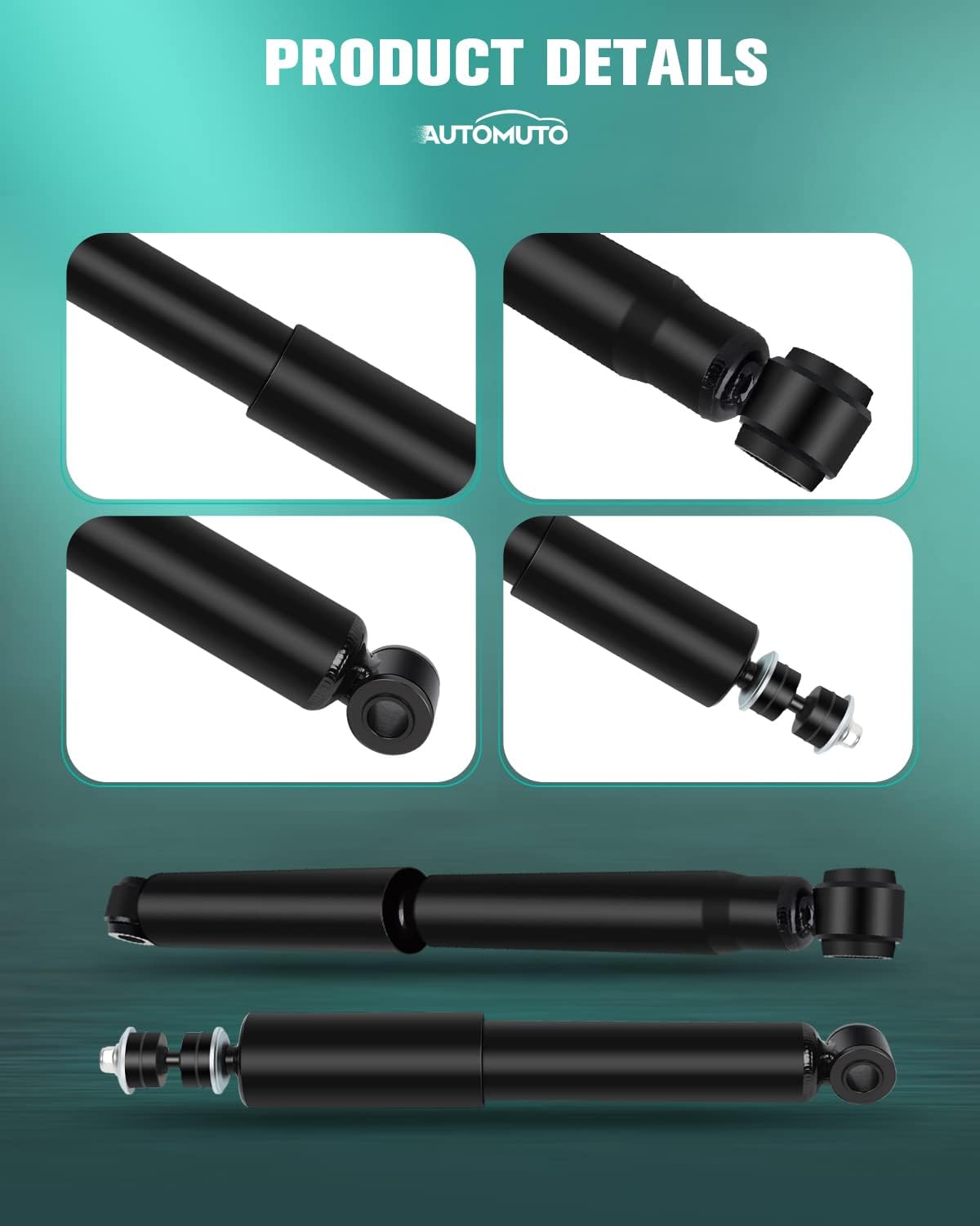 Shocks(4 Pcs) AUTOMUTO Shock Absorbers for Toyota Fits 1984-1989 for Toyota 4Runner,1986 1987 1988 1989 1990 1991 1992 1993-1995 for Toyota Pickup with 344202 344428 KG5462 Auto Shocks - Front Rear