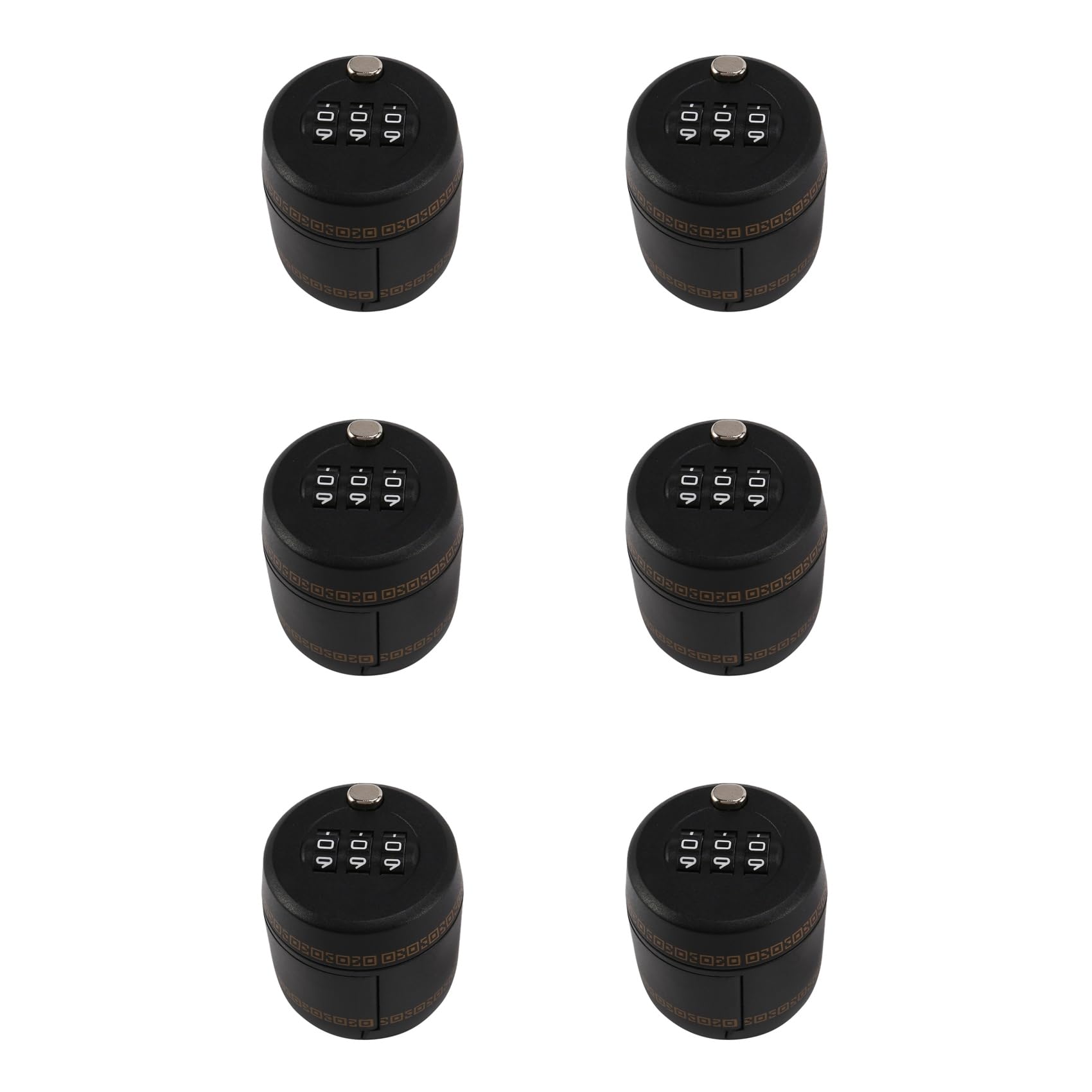 Hndhbfgrt 6X Plastic Bottle Password Lock Combination Lock Wine Stopper Vacuum Preservation for Furniture Hardware Lock