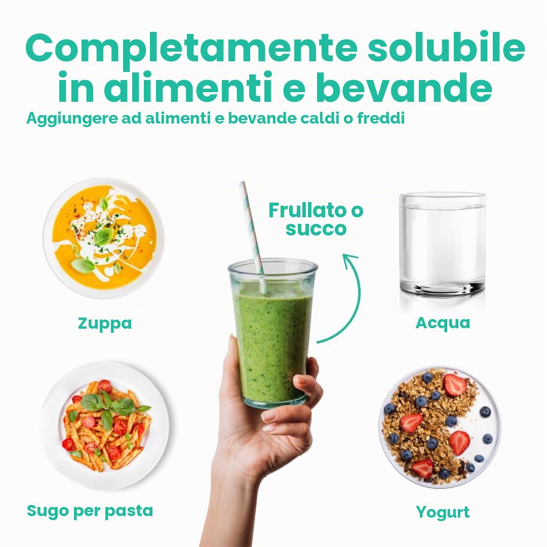 Intoleran Daily Fibre Support - 175 gram di Farina di Guar e Estratto di Zenzero | Per integrare l'assunzione giornaliera di fibre e supportare la funzione intestinale | 100% solubile | Low FODMAP