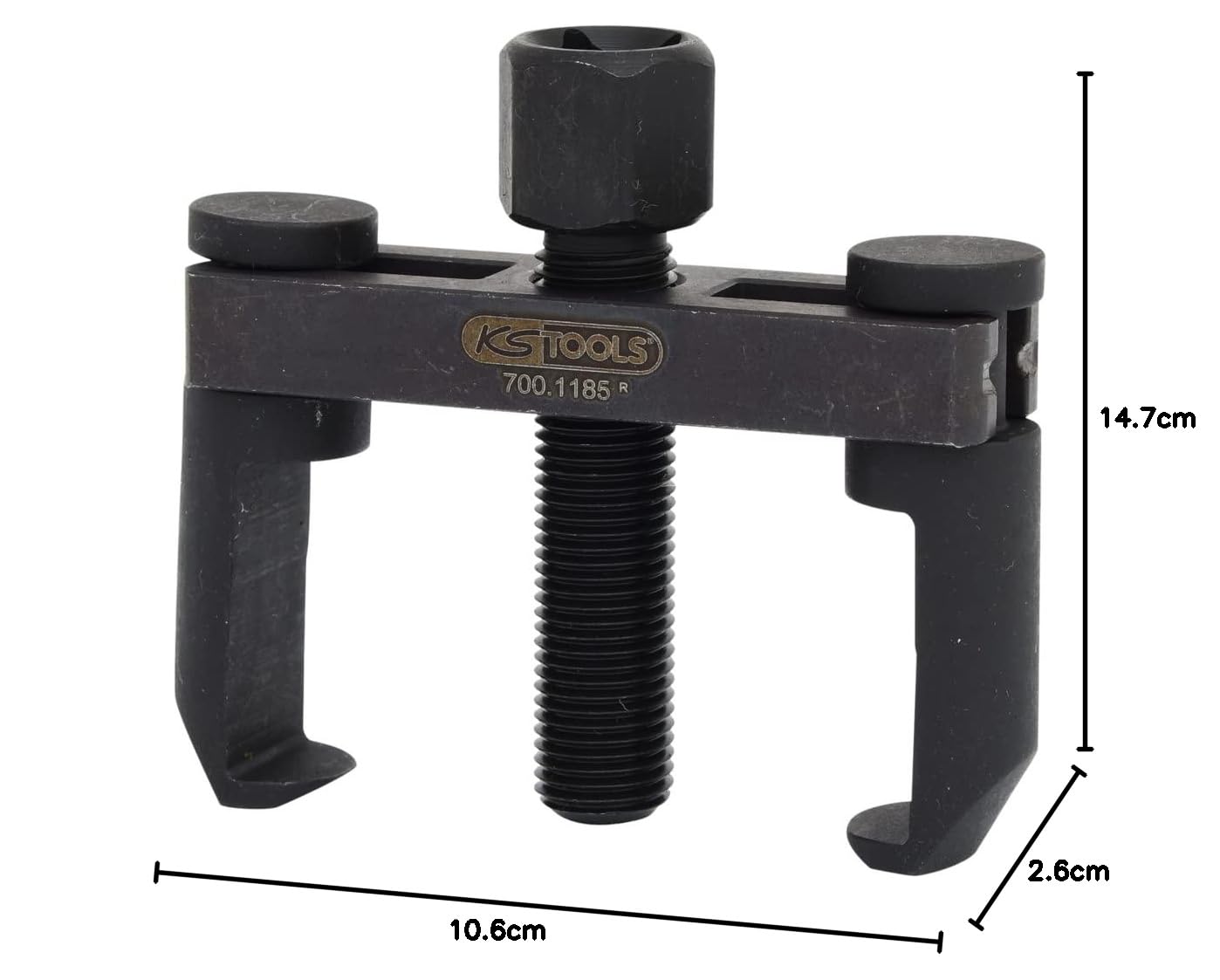 KS TOOLS 700.1185 - Extracteur Universel de Bras d'essuie-Glace à 2 Griffes Noir