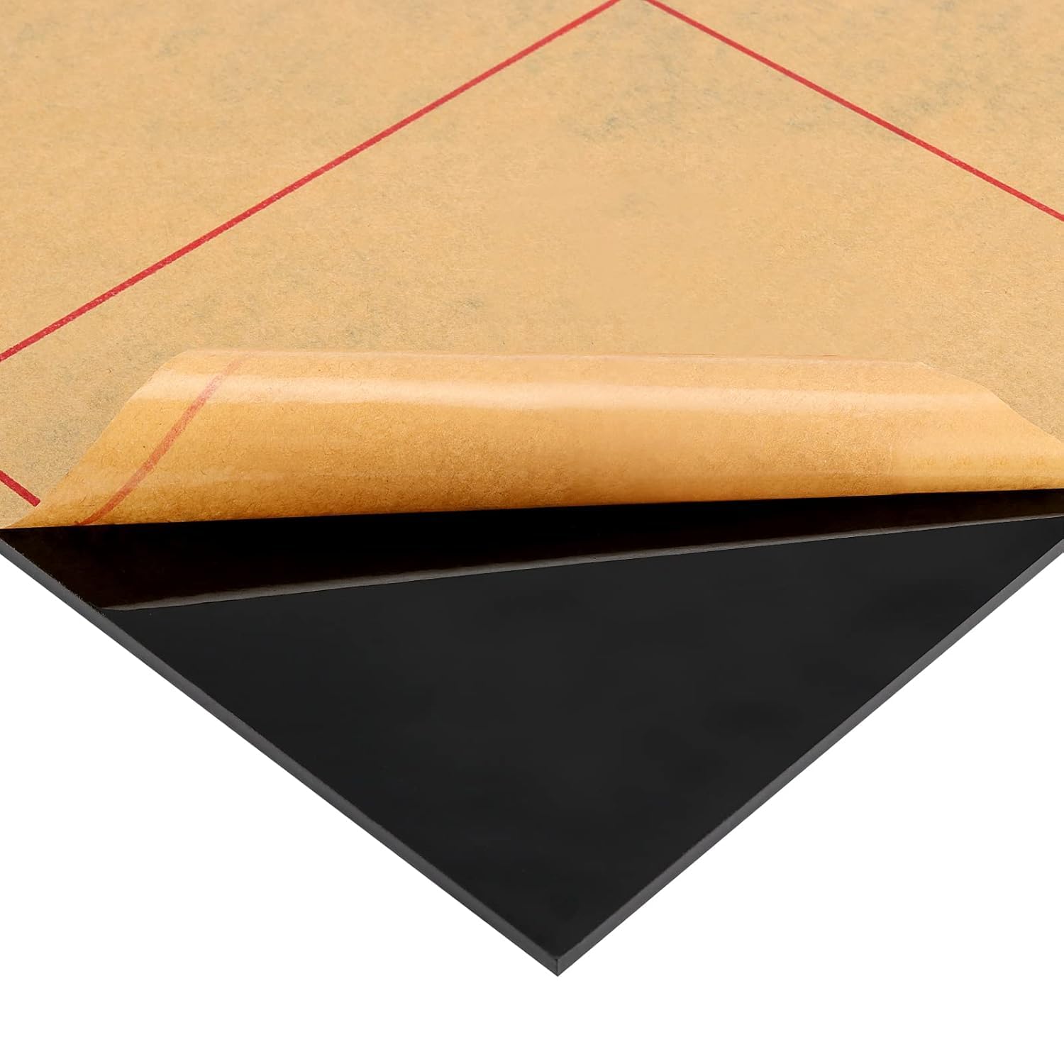 Black Acrylic Sheets, 12 x 12 Inch (300 x 300 mm), 3 mm Thickness, Black Plexiglass Square Sheets for Glass Art, DIY Crafts, Photo Frames (Pack of 1)-image-8