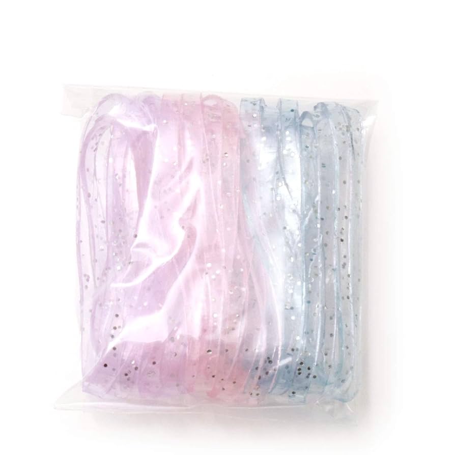 Amazon | モビロンゴム ヘアゴム 平置き35mm クリアラメ入り HR