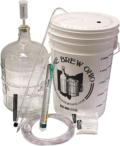 Winemakers Depot Kit de equipo para la fabricación de vino-vidrio 3 galones