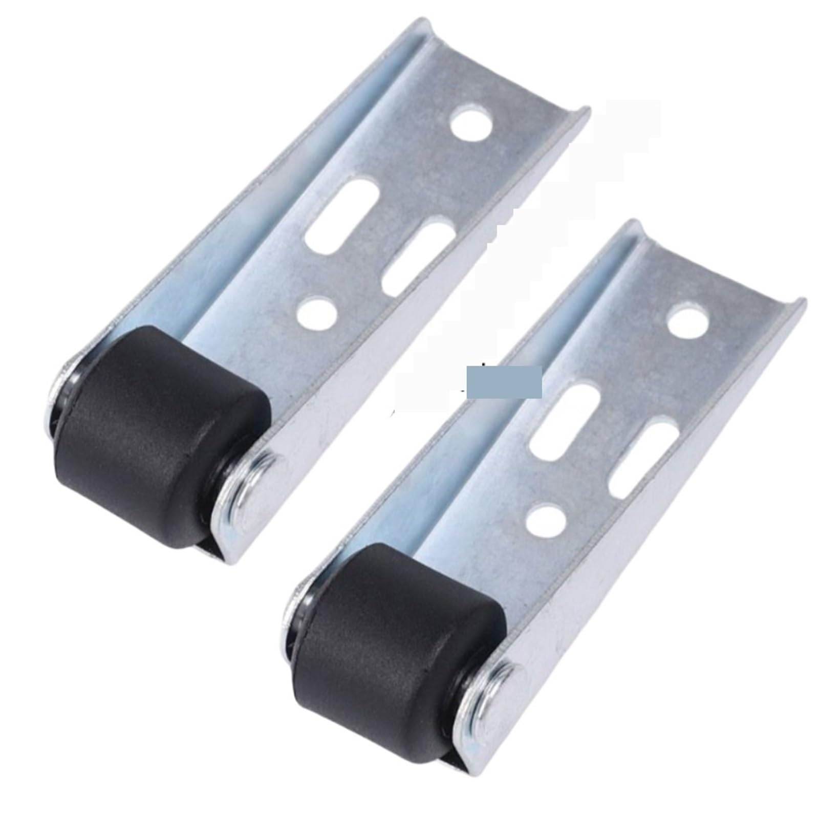 Caster Wheels, 1/2Pcs Furniture Caster Silent Side Mounted Directional Support Moving Wheel Steady Stainless Steel Pulley Gate Caster(2pcs)