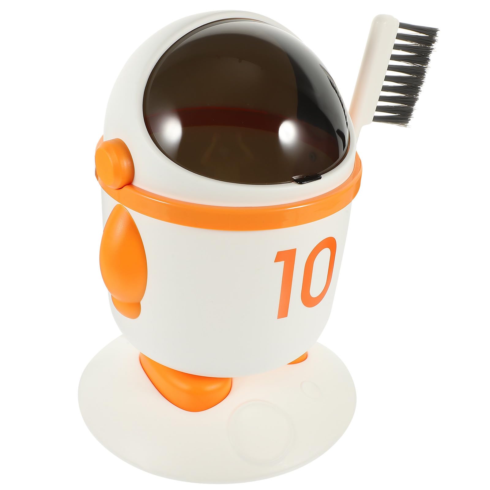 Corbeille de bureau astronaute légère avec rangement de brosse
