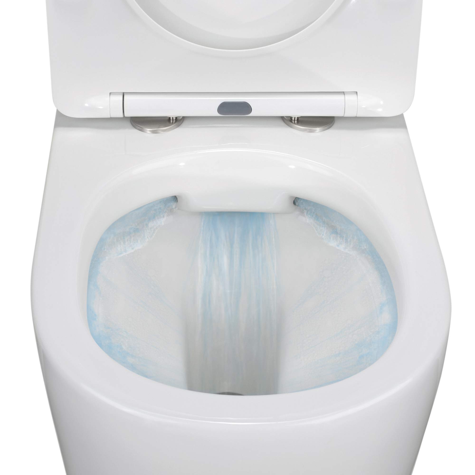 MOG Inodoro suspendido Easy Clean Rimless/Rimfree (sin borde) incl. asiento con mecanismo de cierre suave SOFTCLOSE + extraíble. – ADIGE