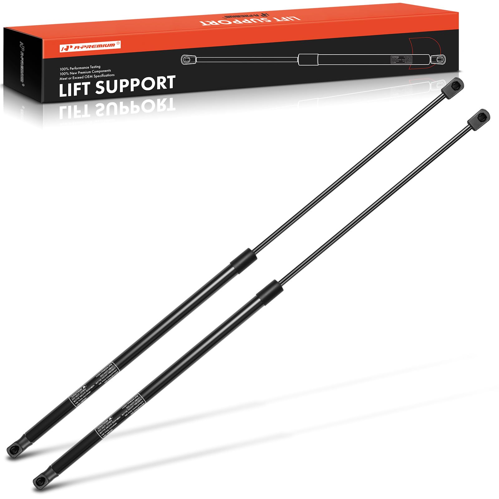 A-Premium Front Hood Lift Supports Shock Struts Compatible with Select Saab Models - 9-5 2006 2007 2008 2009 - Replace# 2B835805W (2PC Set)