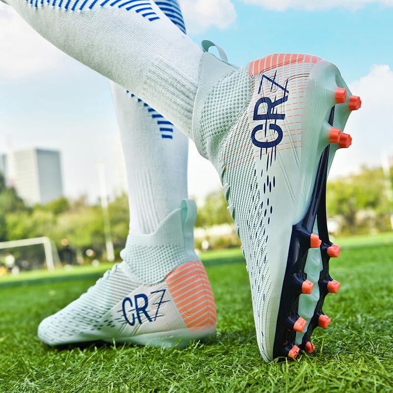 Image of Men's Soccer Shoes Boys Students Grass Training Shoes Outdoor Football Shoes Unisex