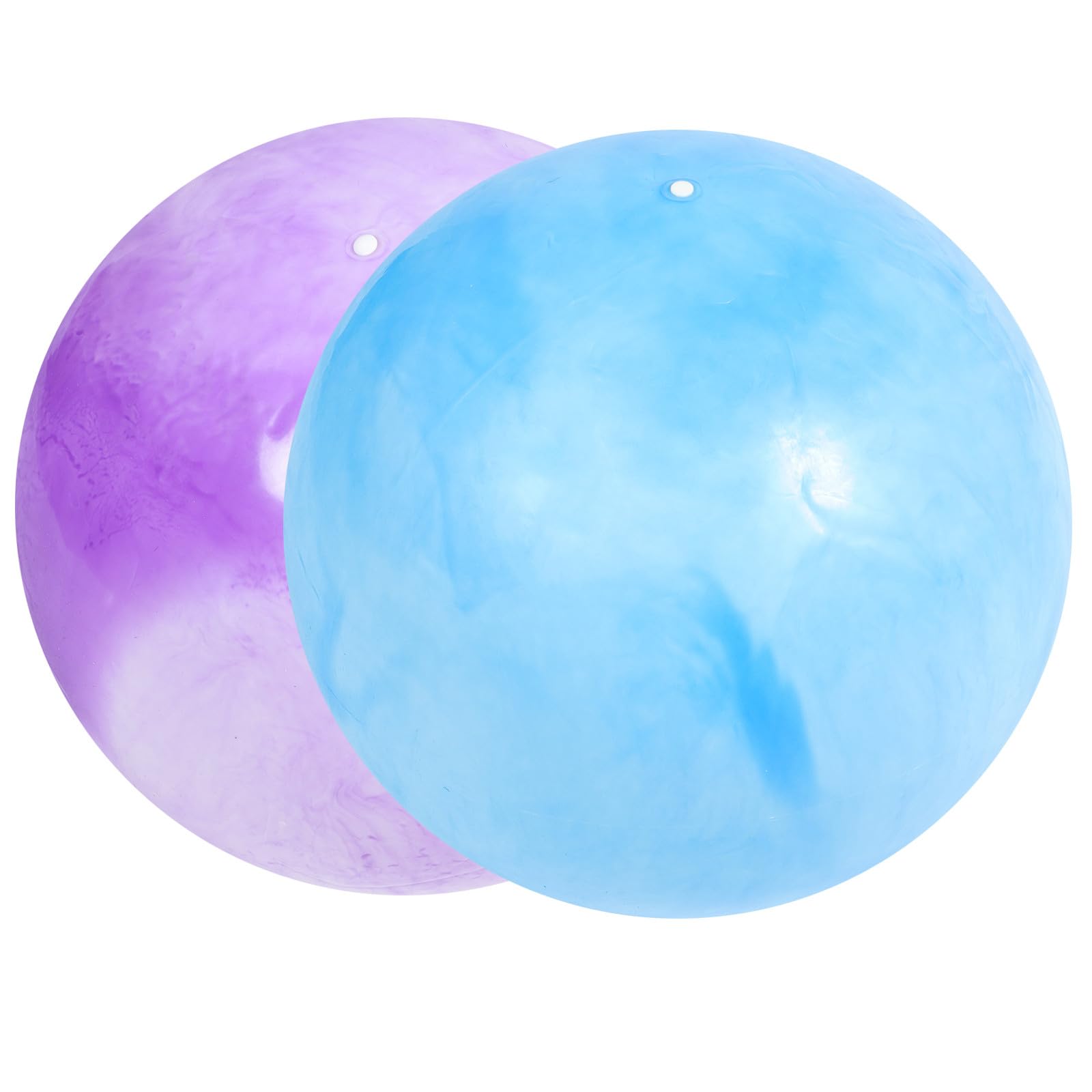 Beavorty 2 Stück 65cm PVC Stabilitätsbälle mit Marmoroptik Sicher und Langlebig für Yoga und Schwangerschaftstraining Leichte Gymnastikbälle für Pilates und Fitness