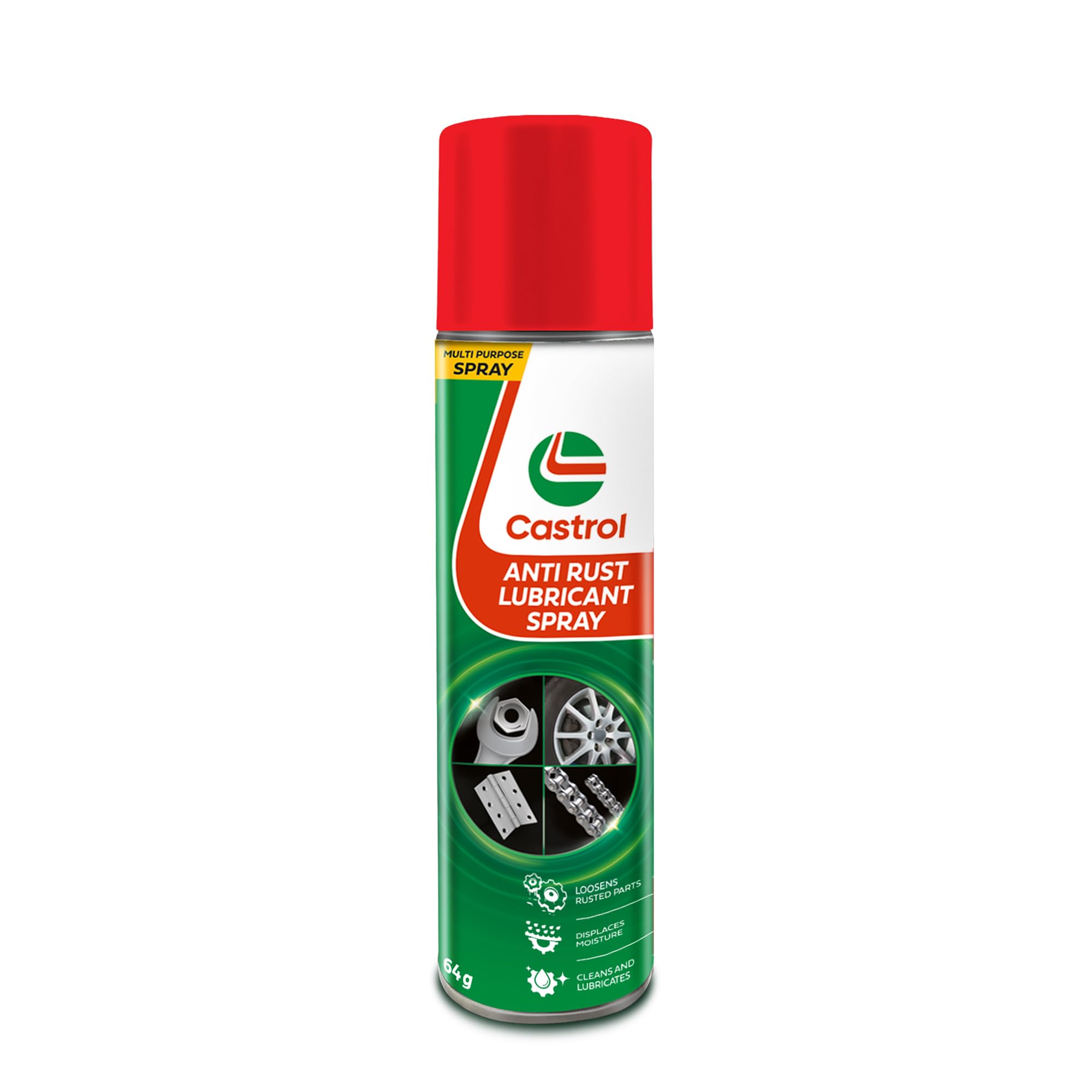 Castrol ANTI RUST LUBRICANT SPRAY for Bikes and Cars (75ML) | Loosens Rust | Protects from Corrosion | Excellent Lubrication | Eliminates squeaks and reduces friction-image-33