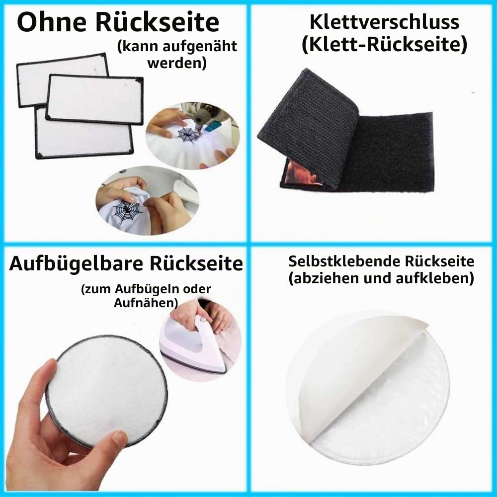 50PCS benutzerdefinierte Stickerei Morale Patches, personalisiertes Logo, Text oder Design Patches für Hüte, Taschen, Jacken und Uniformen mit Klettverschluss, Annähen, Aufbügeln (8cm)